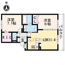 滋賀県大津市鏡が浜（賃貸アパート2LDK・2階・58.07㎡） その2