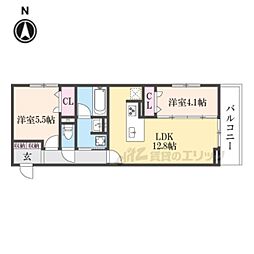 間取図画像 2LDK