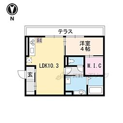 Ｌｅ　ｃｉｅｌ　II 1階1LDKの間取り