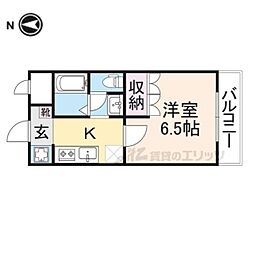 近江鉄道近江本線 豊郷駅 徒歩20分の賃貸アパート 2階1Kの間取り