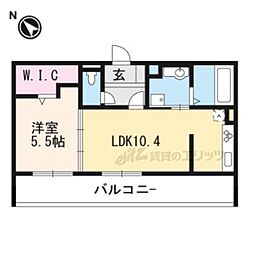 茶屋後・ＧＫ 3階1LDKの間取り