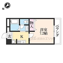 ＤＲＥＡＭ　ＴＯＷＮ 1階1Kの間取り