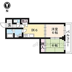 ソシオ東亜 2DKの間取図画像