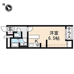 レオネクスト玉水 1Kの間取図画像