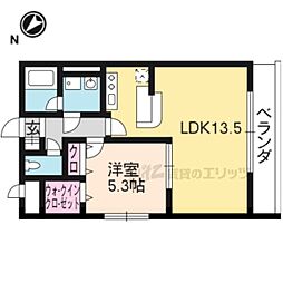 ボア・ソルテ壱番館 1LDKの間取図画像