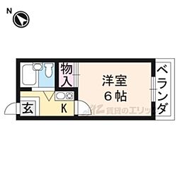 コーポ朝倉 1Kの間取図画像