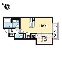 エトワール 1LDKの間取図画像