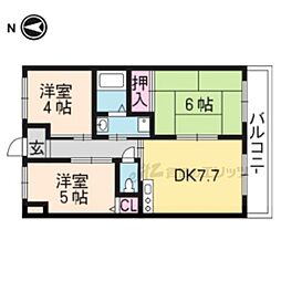 ブライトンステージB 3DKの間取図画像