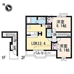 スイートハウス藤5 2LDKの間取図画像