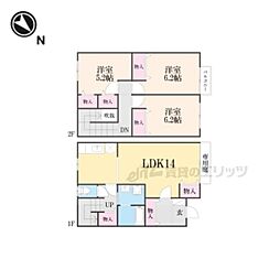 ルミエール東矢倉 3LDKの間取図画像