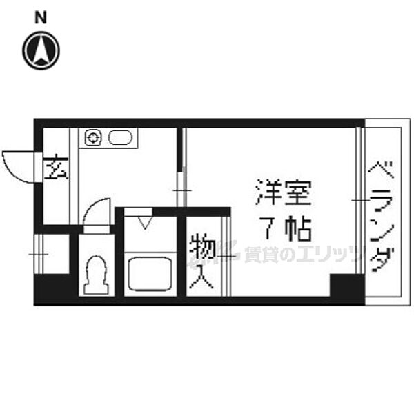 第7レジデンス春田 726｜京都府京都市西京区大枝沓掛町(賃貸マンション1K・1階・21.87㎡)の写真 その2