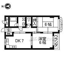 メゾンアーバンスコープ 206 ｜ 京都府長岡京市井ノ内南内畑（賃貸マンション2LDK・2階・43.33㎡） その2