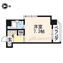 京都府京都市右京区西京極西大丸町（賃貸マンション1K・5階・17.70㎡） その2