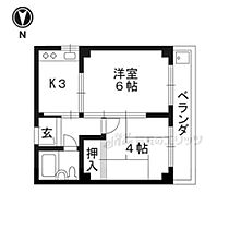 第二光マンション 402 ｜ 京都府京都市中京区西ノ京内畑町（賃貸マンション2K・3階・27.00㎡） その2