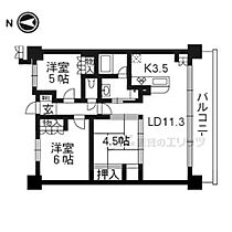 京都府京都市右京区西院月双町（賃貸マンション3LDK・3階・64.90㎡） その2