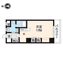 ＦＡＡＤ 3階ワンルームの間取り