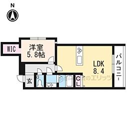 Ｈ．Ｓビルヂング 2階1LDKの間取り