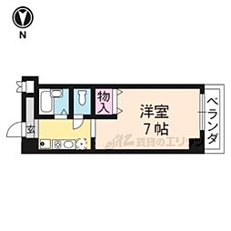 フローラ―ビュー赤マンマ 3階1Kの間取り