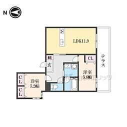 間取図画像 2LDK