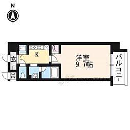 ＴＭ　ＩＭＰＲＥＳＩＯＮ 4階1Kの間取り