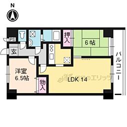ソレイユM.H.N 2LDKの間取図画像