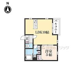 CANVAS KATSURA 1LDKの間取図画像