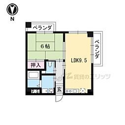 オアシス21 1LDKの間取図画像