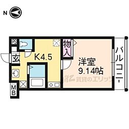 カーサ・ドルチェ 1DKの間取図画像