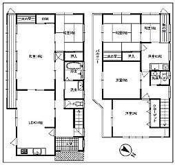 川越市石田　2世帯住宅　中古戸建 7LDKの間取り