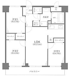 ライオンズマンション川越第弐 307 3LDKの間取り