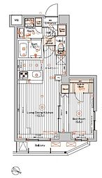 ヴォーガコルテ久が原アジールコート 1階1LDKの間取り