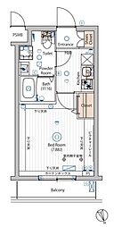 ヴォーガコルテ大森東 1Kの間取図画像