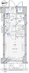 ラグジュアリーアパートメントデュオ神楽坂 1Kの間取図画像