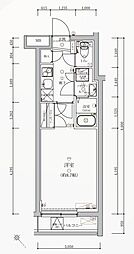 ヴォーガコルテ上板橋 1Kの間取図画像