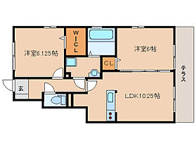 奈良県大和郡山市北郡山町（賃貸アパート2LDK・1階・54.85㎡） その2