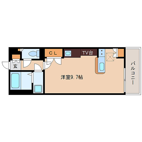 奈良県大和郡山市九条町(賃貸マンション1R・2階・27.80㎡)の写真 その2