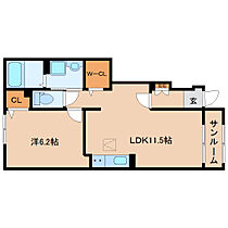 奈良県大和郡山市小泉町（賃貸アパート1LDK・1階・43.61㎡） その2