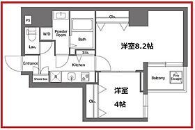 エルスタンザ浅草 204 ｜ 東京都台東区浅草6丁目（賃貸マンション2K・2階・40.26㎡） その2