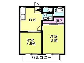 小池ハイツ 202号室 ｜ 埼玉県本庄市東台4丁目7-28（賃貸アパート2DK・2階・33.47㎡） その2