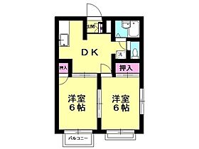 エルディムみのり Ａ 201号室 ｜ 埼玉県本庄市万年寺3丁目1-15（賃貸アパート2DK・2階・39.74㎡） その2