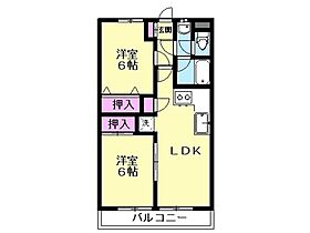 シティーハイツ 202号室 ｜ 埼玉県本庄市駅南2丁目5-9（賃貸アパート2LDK・2階・46.80㎡） その2