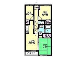 ライオンズマンション本庄 3LDKの間取図画像