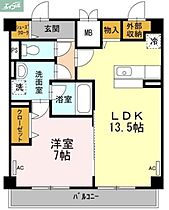 岡山県岡山市北区田町2丁目（賃貸マンション1LDK・6階・49.82㎡） その2