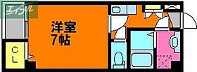 岡山県岡山市北区富田町2丁目（賃貸マンション1K・1階・24.50㎡） その2