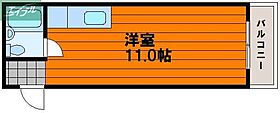 岡山県岡山市北区伊島町2丁目（賃貸マンション1R・3階・21.73㎡） その2