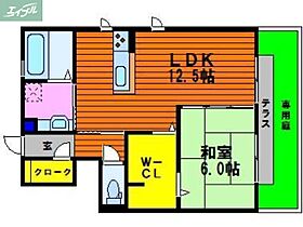 岡山県岡山市北区野田3丁目（賃貸アパート1LDK・1階・49.46㎡） その2