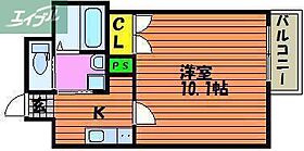 岡山県岡山市北区富町2丁目（賃貸マンション1K・6階・28.09㎡） その2