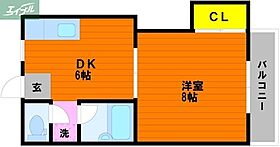 岡山県岡山市中区門田本町2丁目（賃貸マンション1DK・2階・28.00㎡） その2