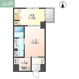 せかんどゆーす西口 1LDKの間取図画像