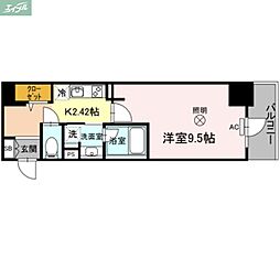 フェニックス 1Kの間取図画像